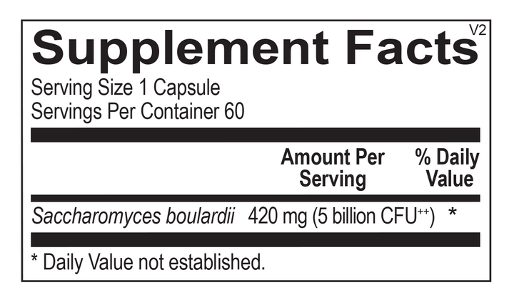 Saccharomyces Boulardii Supplement Facts 