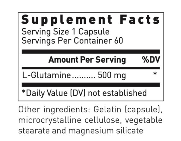 ÂgeBlu L-Glutamine Supplement Facts
