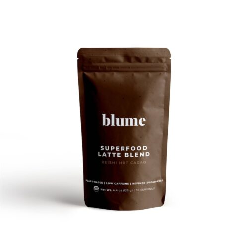 Blume Superfood Latte Blend Reishi Hot Cacao. Plant based, Low caffeine, refined sugar free