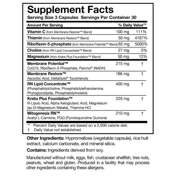 ATP 360 Supplement Facts