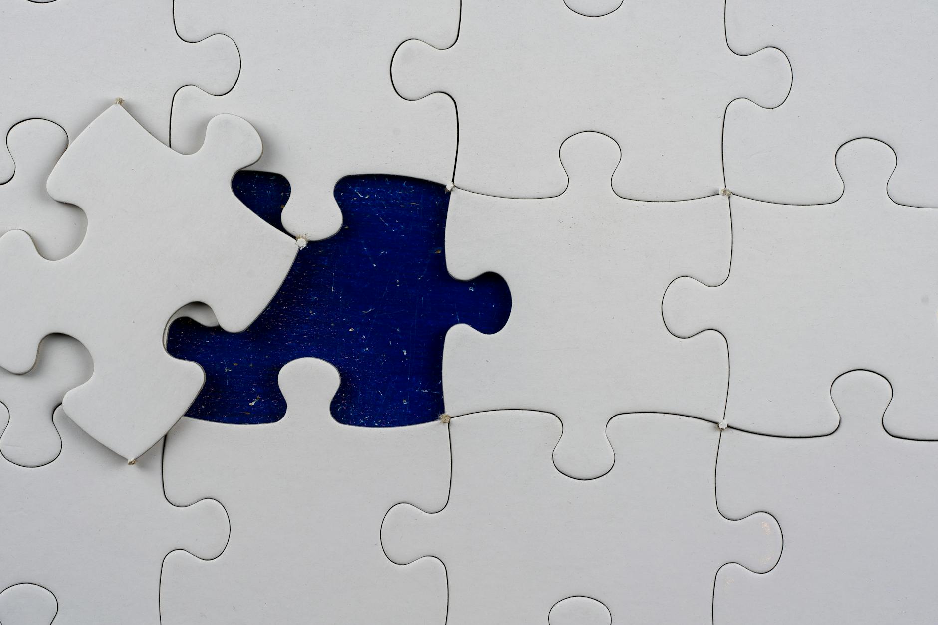 close up of a jigsaw puzzle